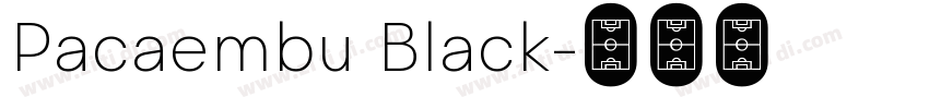 Pacaembu Black字体转换